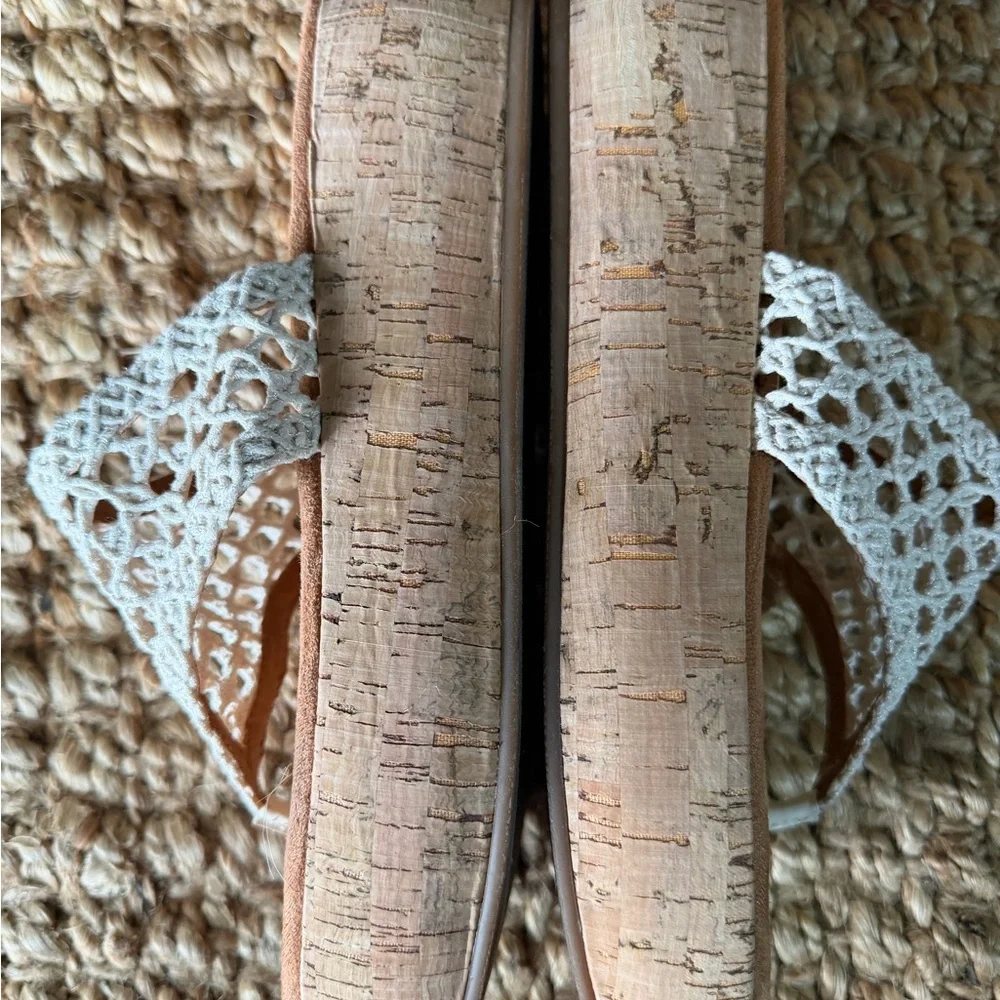 Lucky Brand Women's Jaslene Platform Thong Sandal Wedge Sunflower 9.5 summer - Picture 11 of 11